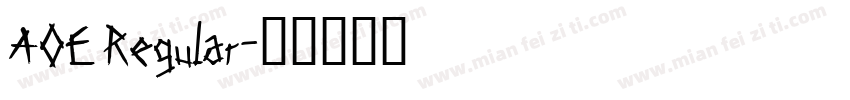 AOE Regular字体转换